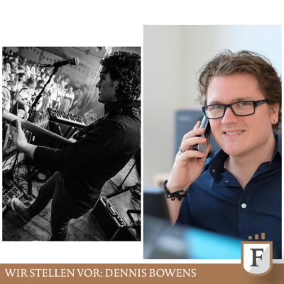 Dennis Bowens: Bassist einer Band und Vermögensberater beim Finanzcoaching am Nordpark
